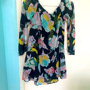 Love Fire Floral long sleeve dress